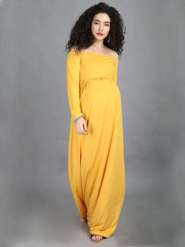 Daisy Yellow Maternity Dress
