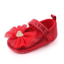 Load image into Gallery viewer, Red Bow Velcro Baby Bellies