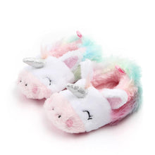 Load image into Gallery viewer, Fluffy Unicorn Baby Shoes