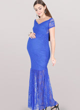 Load image into Gallery viewer, Lake Blue Maternity Dress