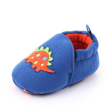 Load image into Gallery viewer, Naughty Dino Canvas Baby Shoes