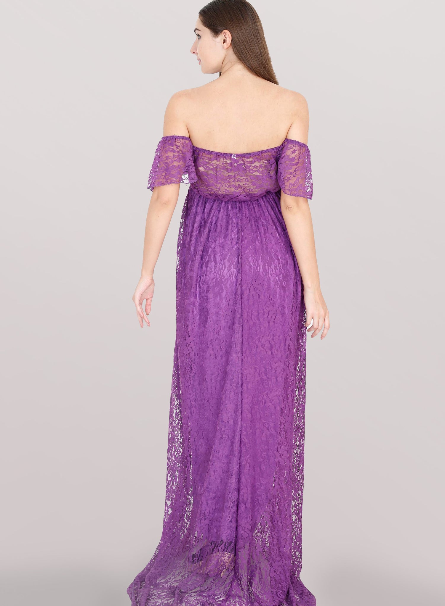 Deep Violet Maternity Dress N@M@12 Deep Violet Maternity Dress N@M@12
