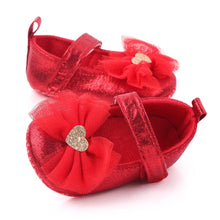 Load image into Gallery viewer, Red Bow Velcro Baby Bellies