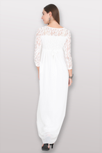 Load image into Gallery viewer, White Lace Maternity Dress