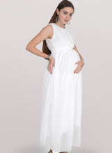 Load image into Gallery viewer, Pure White Maternity Dress