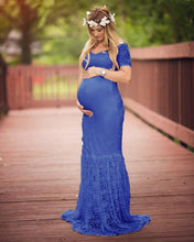 Load image into Gallery viewer, Lake Blue Maternity Dress- Style 2