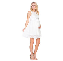 Load image into Gallery viewer, Crystal White Maternity Dress