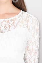 Load image into Gallery viewer, White Lace Maternity Dress
