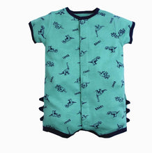 Load image into Gallery viewer, Baby Romper Shorts- Naughty Saurus