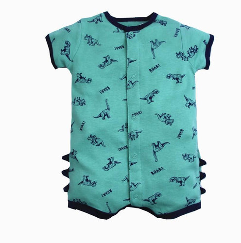 Baby Romper Shorts- Dinosaur Print