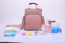 Load image into Gallery viewer, Pretty in Pink Diaper Bag - Detail View