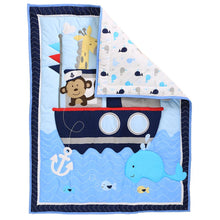 Load image into Gallery viewer, Noah Ark- Baby Comforter- Side View