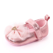 Load image into Gallery viewer, Pink Bow Velcro Baby Bellies