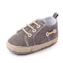 Load image into Gallery viewer, Lace Up Baby Sneakers Brown