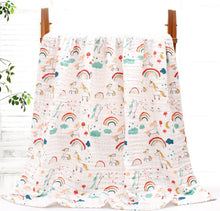 Load image into Gallery viewer, Baby Blanket - Unicorn and Rainbows