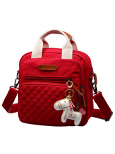Load image into Gallery viewer, Mini Diaper Bag for Casual Outings- Red