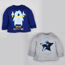 Load image into Gallery viewer, Fleeced Lined Winter Sweatshirt Combo - Bear &amp; Star