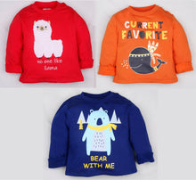 Load image into Gallery viewer, Fleeced Lined Winter Sweatshirt Combo - Bear, Llama and Whale