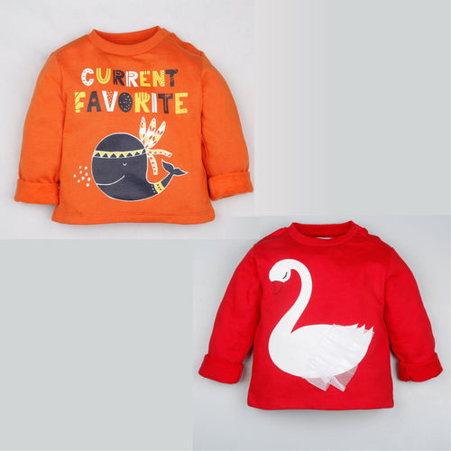Fleeced Lined Winter Sweatshirt Combo - Sweet As A Swan - Pirate Whale