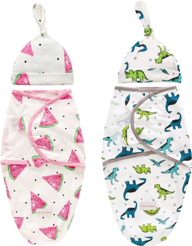 Baby Swaddle Combo- Coco Melon & Happy DIno