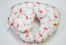 Load image into Gallery viewer, Nursing Pillow- Flamingo Bliss
