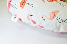 Load image into Gallery viewer, Nursing Pillow- Flamingo Bliss - Zoom View