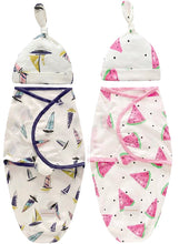 Load image into Gallery viewer, Baby Swaddle Combo - Coco Melon &amp; Feather Fluff