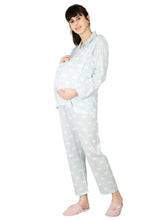 Load image into Gallery viewer, Princess Blue Maternity Nightwear
