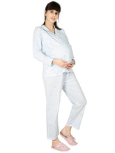 Load image into Gallery viewer, Sweet Dreams Blue Maternity Nightwear