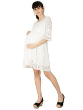 Load image into Gallery viewer, Pristine White Maternity Dress