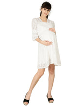 Load image into Gallery viewer, Pristine White Maternity Dress