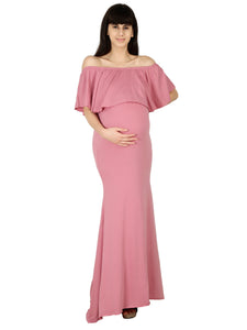 Blush Pink Maternity Dress