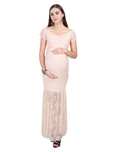 Load image into Gallery viewer, Raspberry Glow Maternity Dress