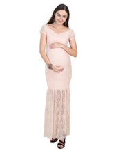 Load image into Gallery viewer, Raspberry Glow Maternity Dress