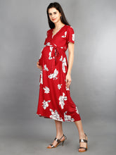 Load image into Gallery viewer, Maternity Nursing Dress Side
