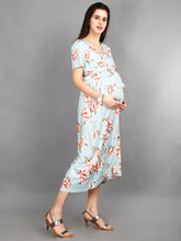 Load image into Gallery viewer, Maternity Nursing Dress Side