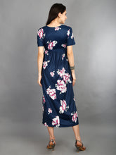 Load image into Gallery viewer, Maternity Nursing Dress Back