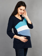 Load image into Gallery viewer, Casual Maternity and Nursing Wear Top Side