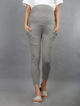 Load image into Gallery viewer, Maternity Leggings Grey-  Front