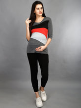 Load image into Gallery viewer, Casual Maternity and Nursing Wear Top - Red