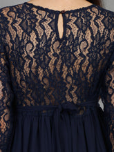 Load image into Gallery viewer, Sapphire Blue Maternity Dress - Back Detail