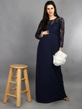 Load image into Gallery viewer, Sapphire Blue Maternity Dress
