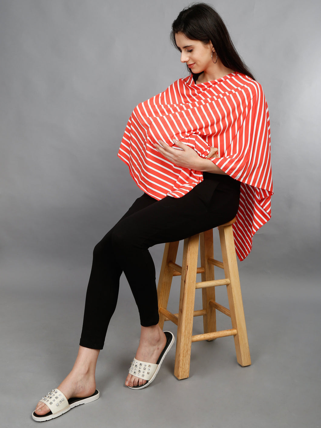 Maternity and Nursing Wear- Citrus Stripes