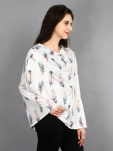 Load image into Gallery viewer, Maternity and Nursing Wear- Singing Feathers - Side