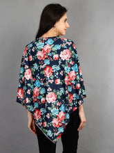 Load image into Gallery viewer, Maternity and Nursing Wear- Floral Blue - Back