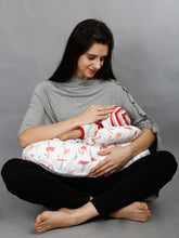Load image into Gallery viewer, Nursing Pillow- Flamingo Bliss