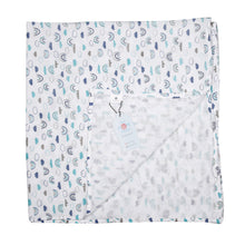 Load image into Gallery viewer, Muslin Swaddle Wrap - Happy Rainbow, Mumbo Jumbo