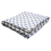 Load image into Gallery viewer, Muslin Swaddle Wrap - Happy Rainbow, Mumbo Jumbo, Blue Forest