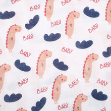 Load image into Gallery viewer, Muslin Swaddle Wrap - Baby Dino