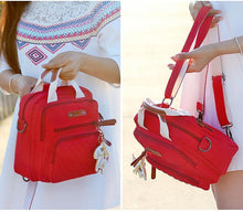 Load image into Gallery viewer, Mini Diaper Bag for Casual Outings- Red- View